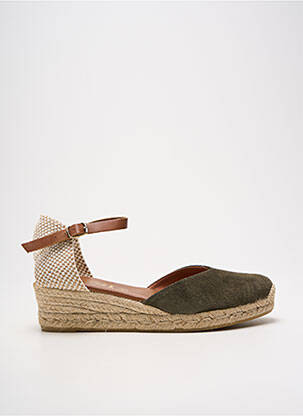 Espadrilės nubuko audinys kulnas nuo 4 iki 6 cm žalias LA MAISON DE L'ESPADRILLE moteris
