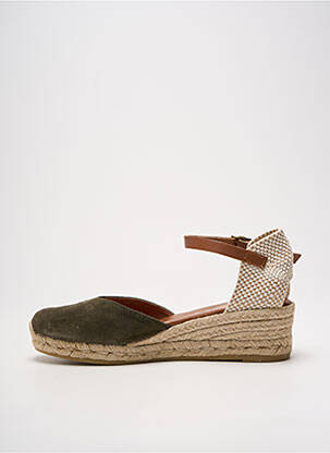 Espadrilės nubuko audinys kulnas nuo 4 iki 6 cm žalias LA MAISON DE L'ESPADRILLE moteris