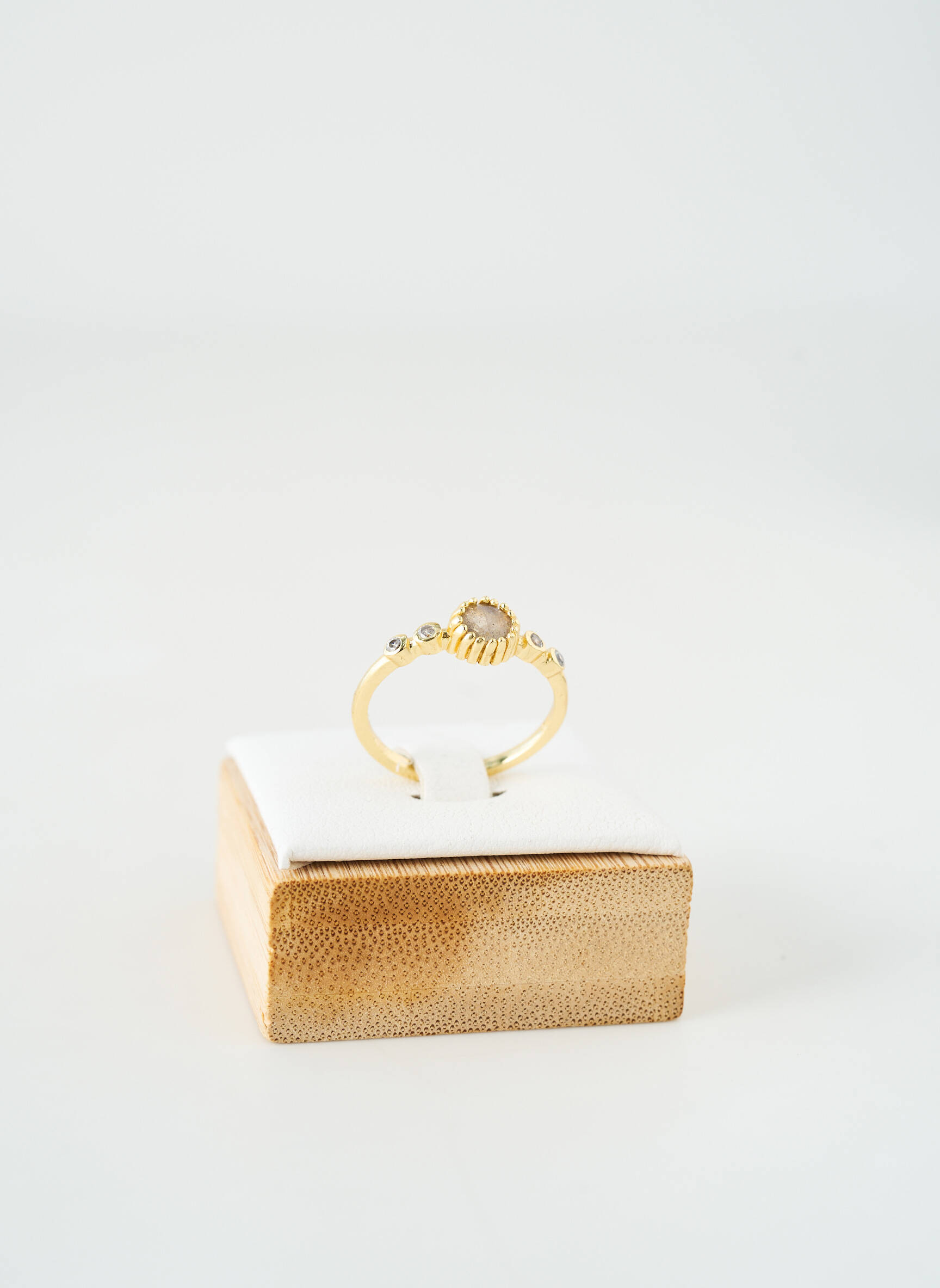 Žiedas cirkonio oksido ornamentas auksas ATELIER D'EMMA ET CHLOE moteris