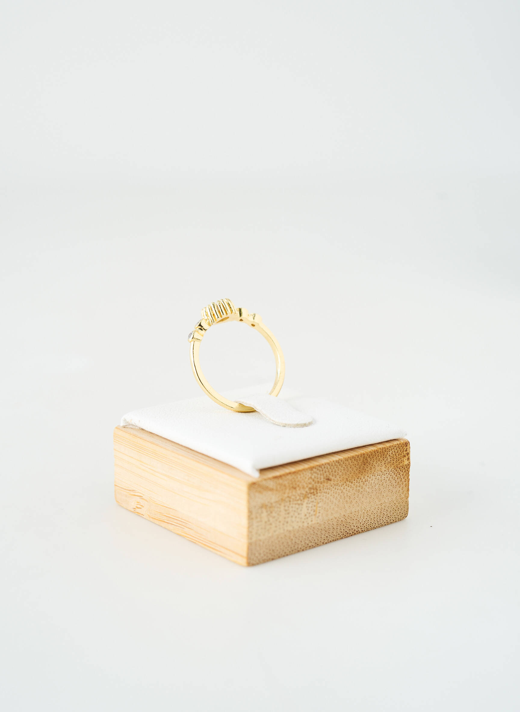 Žiedas cirkonio oksido ornamentas auksas ATELIER D'EMMA ET CHLOE moteris
