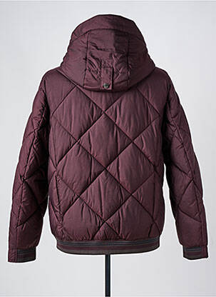 Pūkinė striukė kišenės su gobtuvu violetinis S4 JACKETS vyras