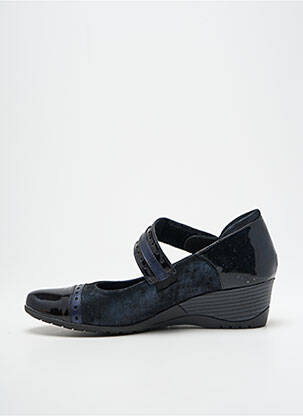 Balerinos velcro užsegimas kulnas nuo 4 iki 6 cm mėlyna GEO-REINO moteris