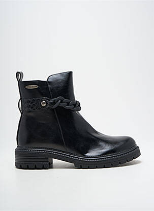 Batai/botai satino audinys plokščias kulnas iki 3 cm juodas DÉES SHOES moteris