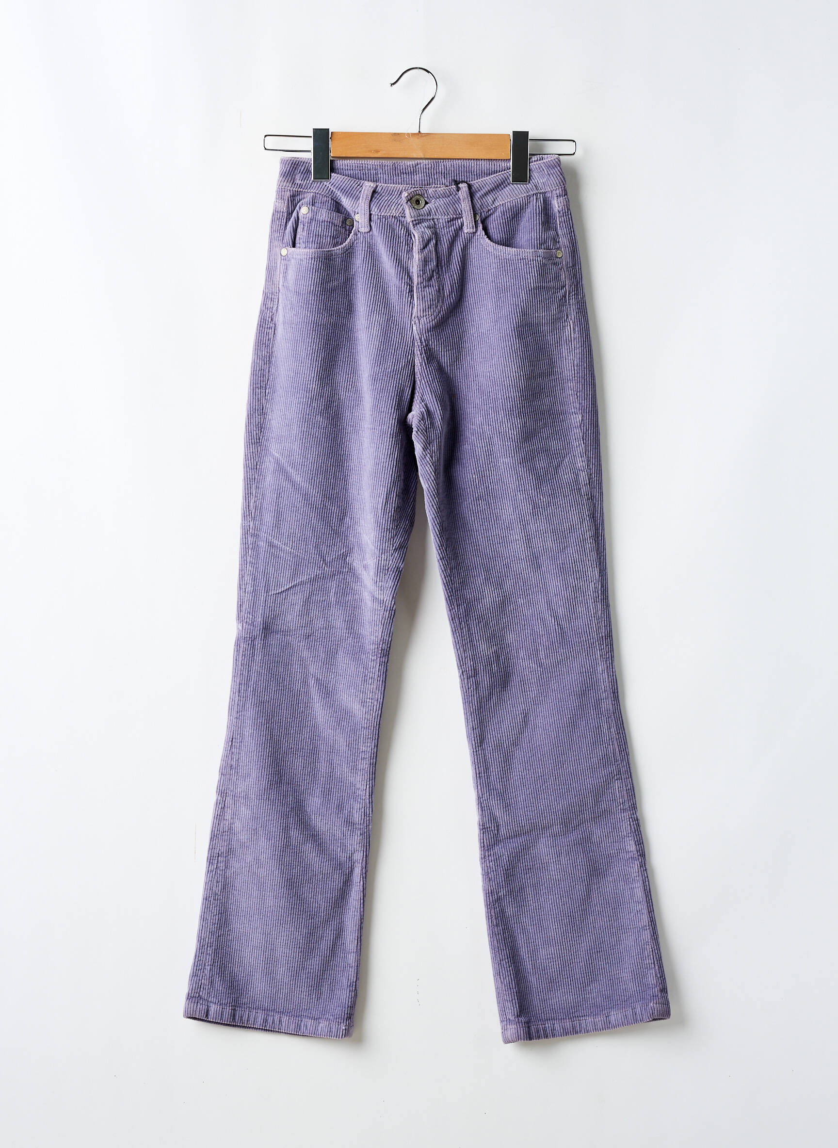 Tiesi kelnė tamprumas normala dydis violetinis DENIM STUDIO moteris