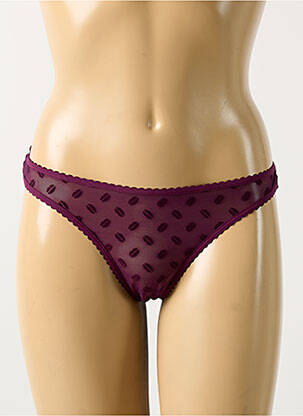 Tanga tamprumas violetinis MARLIES DEKKERS moteris