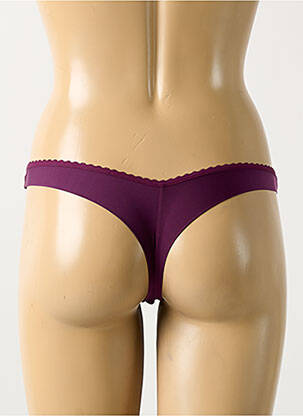 Tanga tamprumas violetinis MARLIES DEKKERS moteris