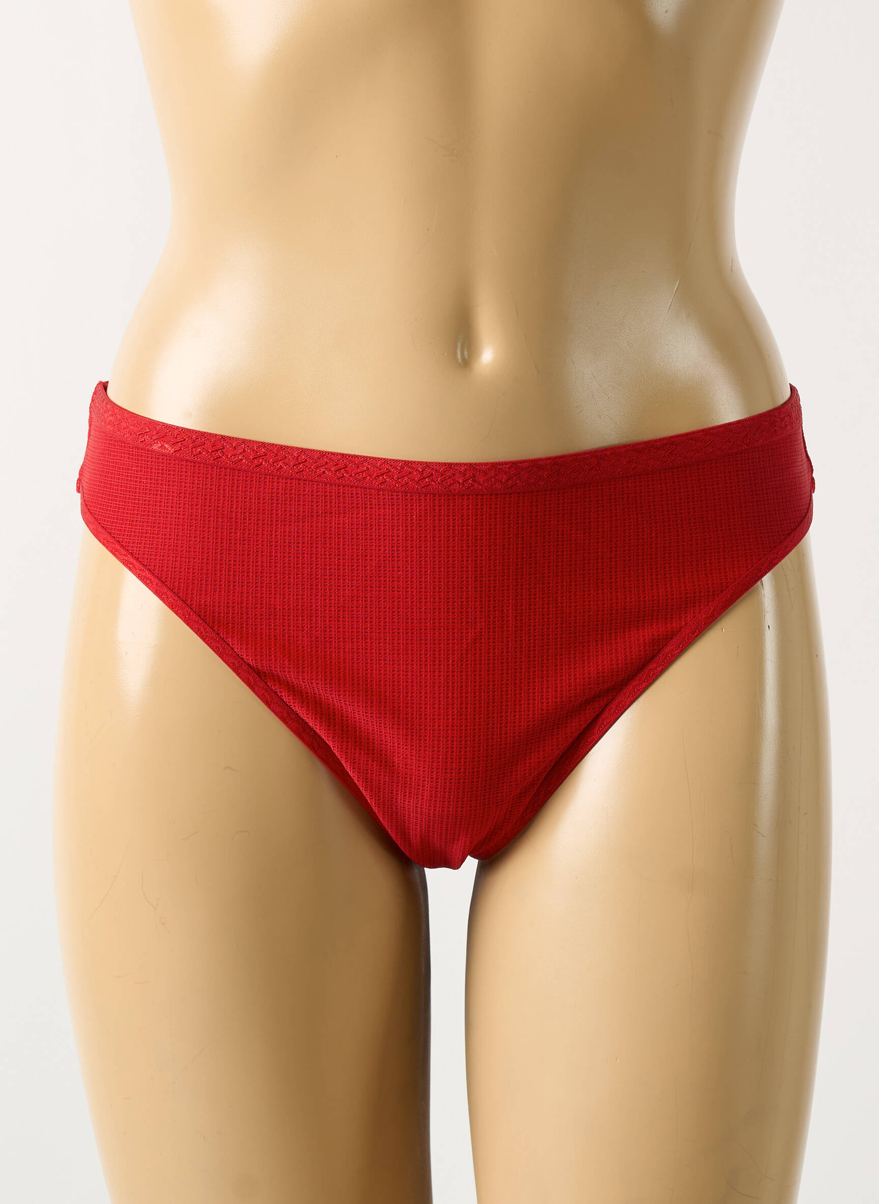 Tanga satino audinys raudona MARLIES DEKKERS moteris