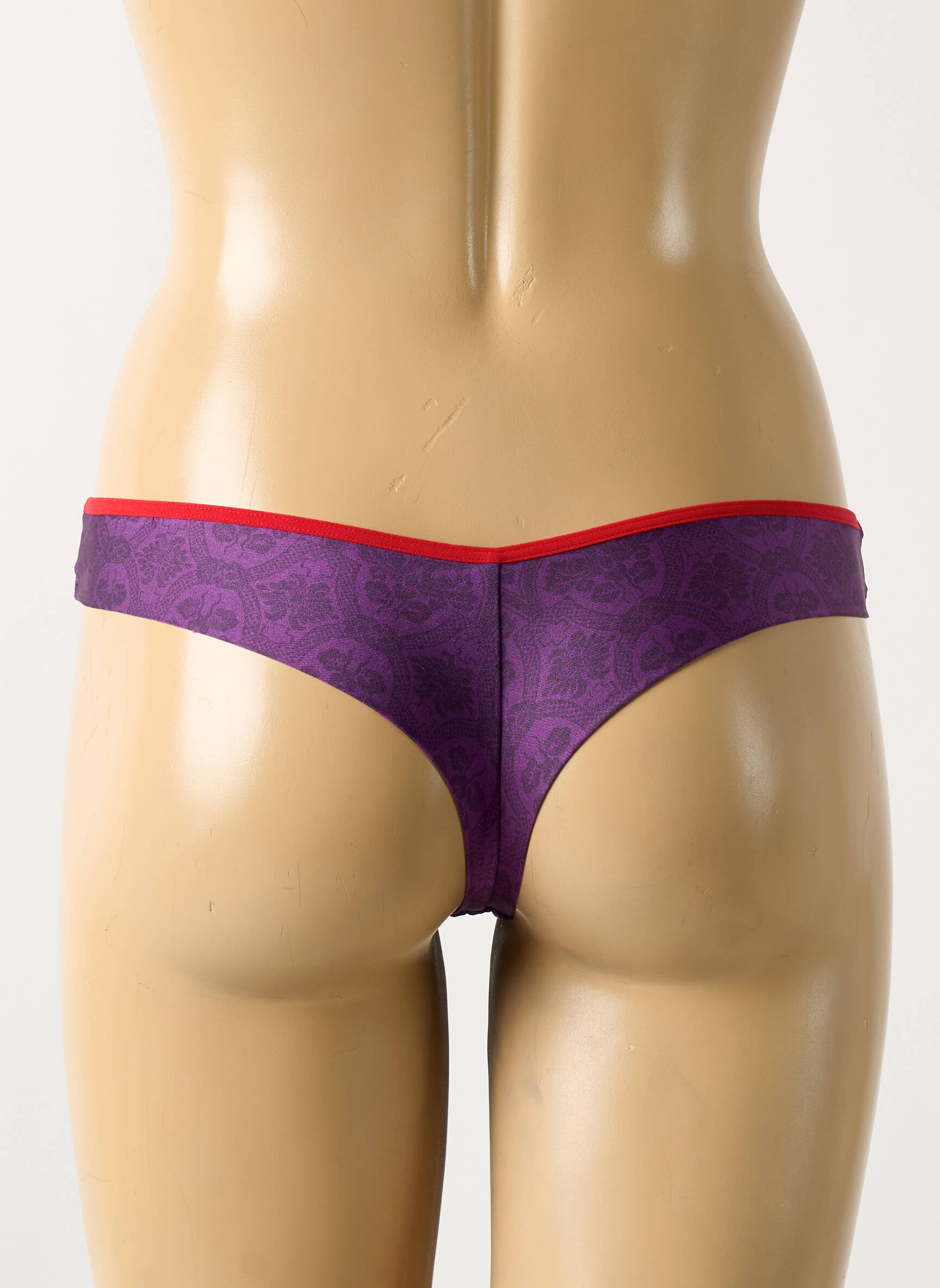 Tanga satino efektas violetinis MARLIES DEKKERS moteris