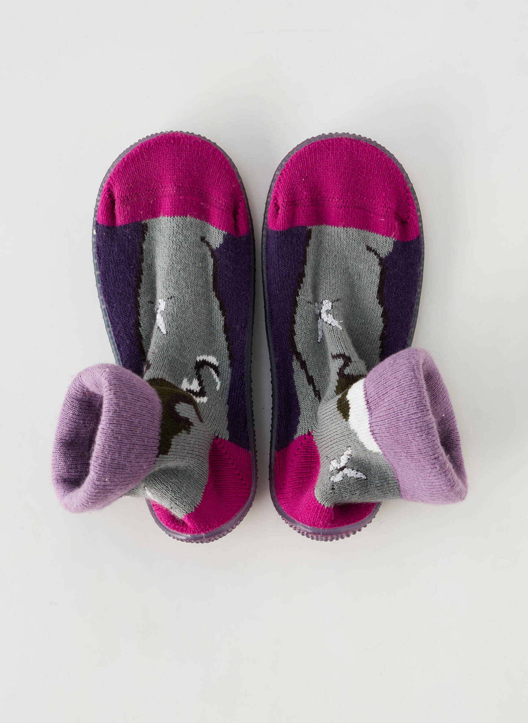Bateliai/pantofliai apvalus mygtukas apvalus mygtukas violetinis BERTHE AUX GRANDS PIEDS mergina