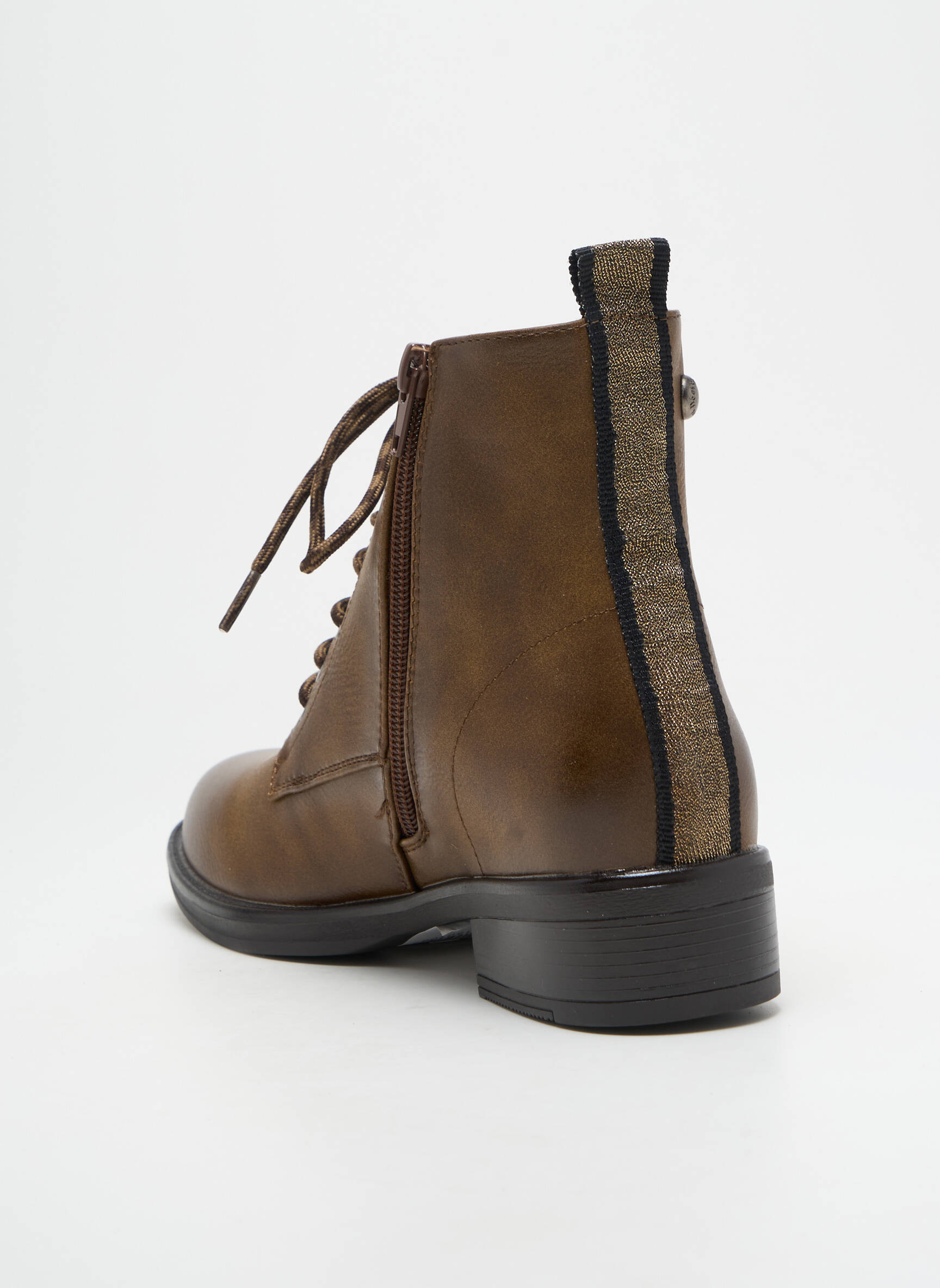 Batai/botai žemas kulnas plokščias kulnas iki 3 cm rudas DÉES SHOES moteris