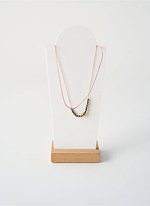 Kaklaraištis perlų ornamentas rožinė BY GARANCE moteris