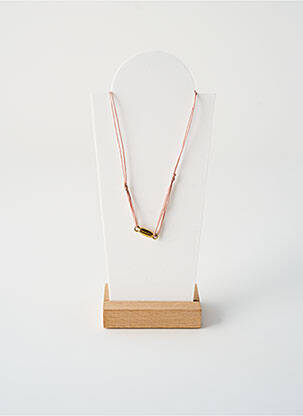 Kaklaraištis perlų ornamentas rožinė BY GARANCE moteris