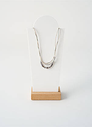 Kaklaraištis perlų ornamentas sidabrinė BY GARANCE moteris