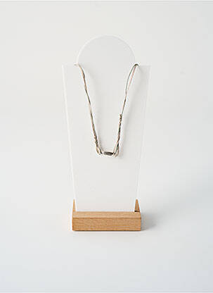 Kaklaraištis perlų ornamentas sidabrinė BY GARANCE moteris