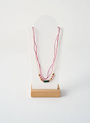 Kaklaraištis perlų ornamentas rožinė BY GARANCE moteris