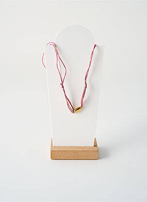 Kaklaraištis perlų ornamentas rožinė BY GARANCE moteris