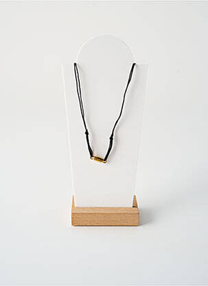 Kaklaraištis perlų ornamentas juodas BY GARANCE moteris