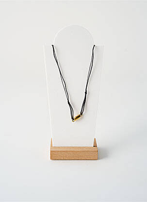 Kaklaraištis perlų ornamentas juodas BY GARANCE moteris