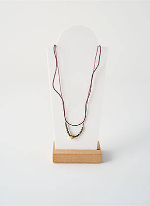 Kaklaraištis perlų ornamentas violetinis BY GARANCE moteris
