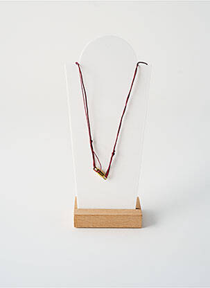 Kaklaraištis perlų ornamentas violetinis BY GARANCE moteris