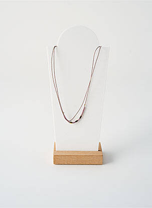 Kaklaraištis perlų ornamentas rožinė BY GARANCE moteris