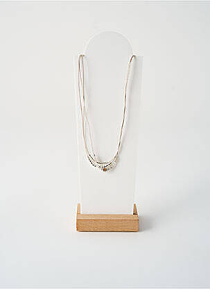 Kaklaraištis perlų ornamentas sidabrinė BY GARANCE moteris