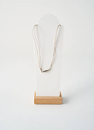 Kaklaraištis perlų ornamentas sidabrinė BY GARANCE moteris