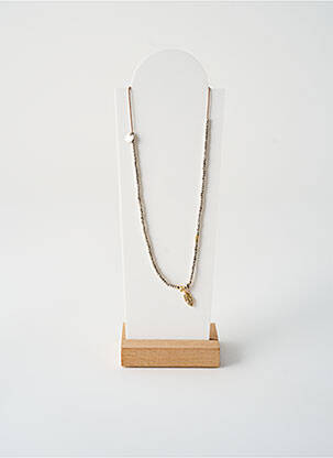 Kaklaraištis perlų ornamentas sidabrinė BY GARANCE moteris