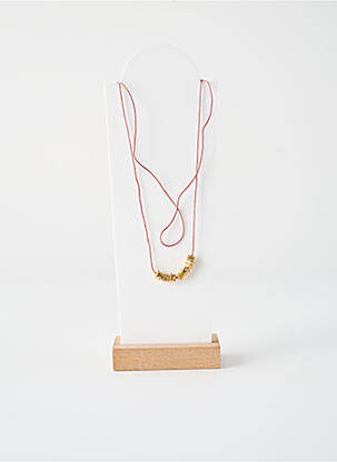 Kaklaraištis perlų ornamentas auksas BY GARANCE moteris