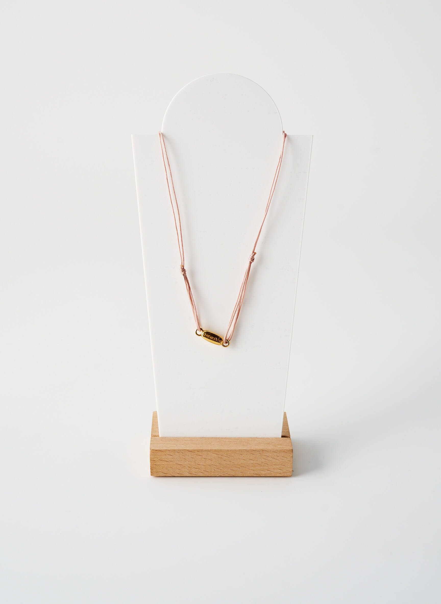Kaklaraištis perlų ornamentas rožinė BY GARANCE moteris