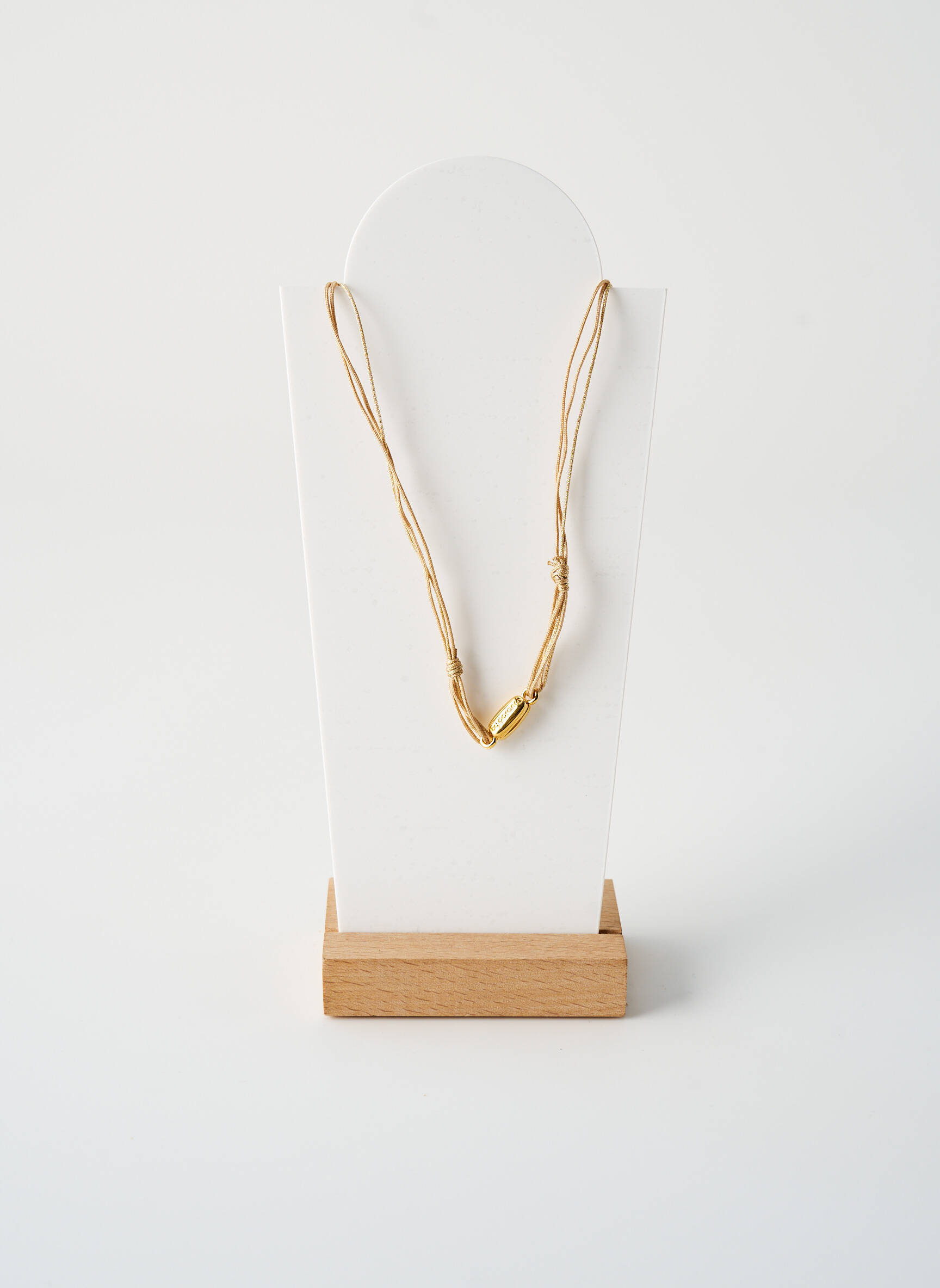 Kaklaraištis perlų ornamentas auksas BY GARANCE moteris