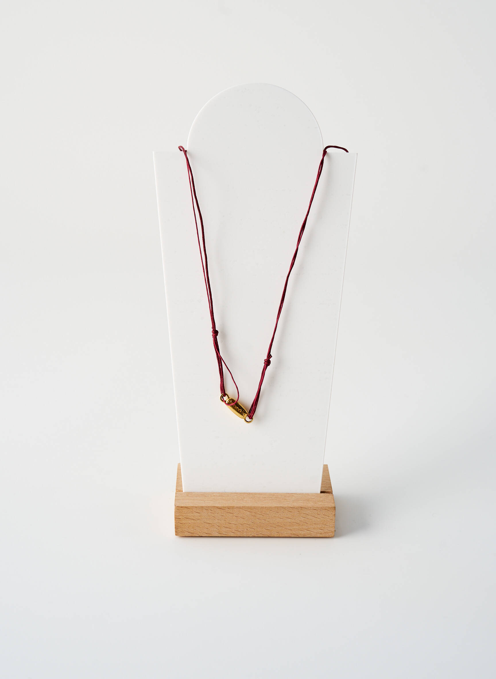 Kaklaraištis perlų ornamentas violetinis BY GARANCE moteris