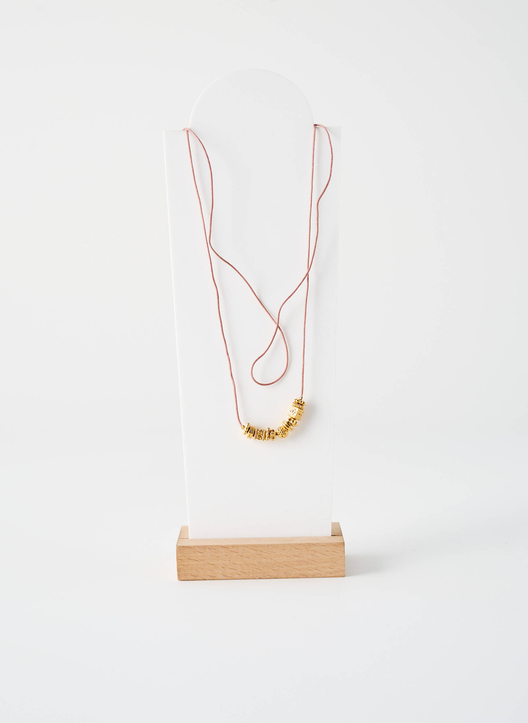 Kaklaraištis perlų ornamentas auksas BY GARANCE moteris