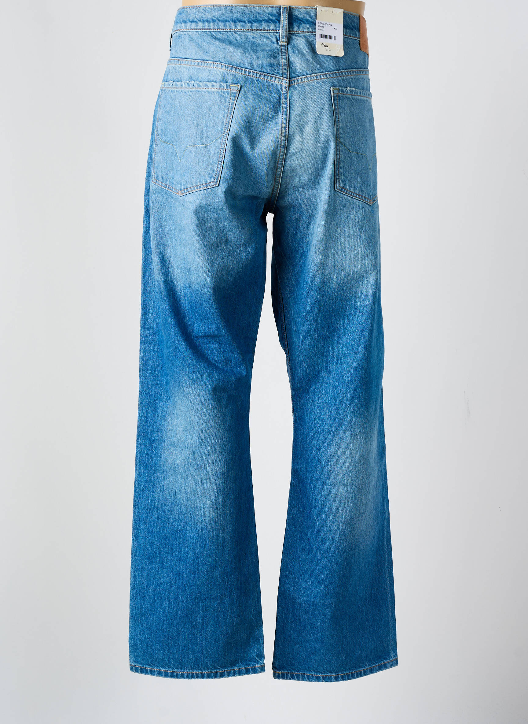 Tiesios kirpimo džinsai uždarymas su užtrauktuku po mygtuku uždengimu mėlyna PEPE JEANS vyras