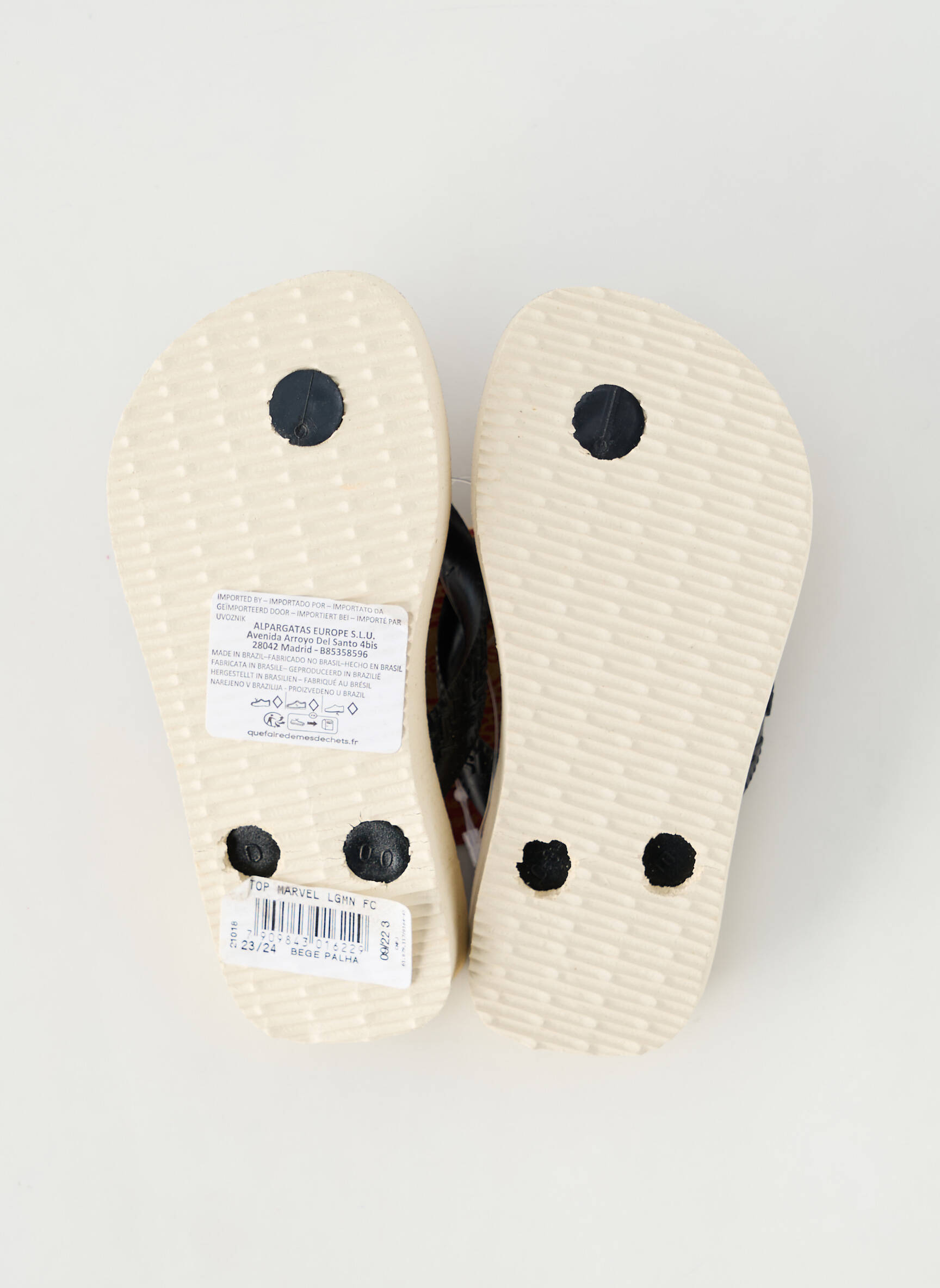 Šlepetės satino audinys atvira pabaiga juodas HAVAIANAS berniukas