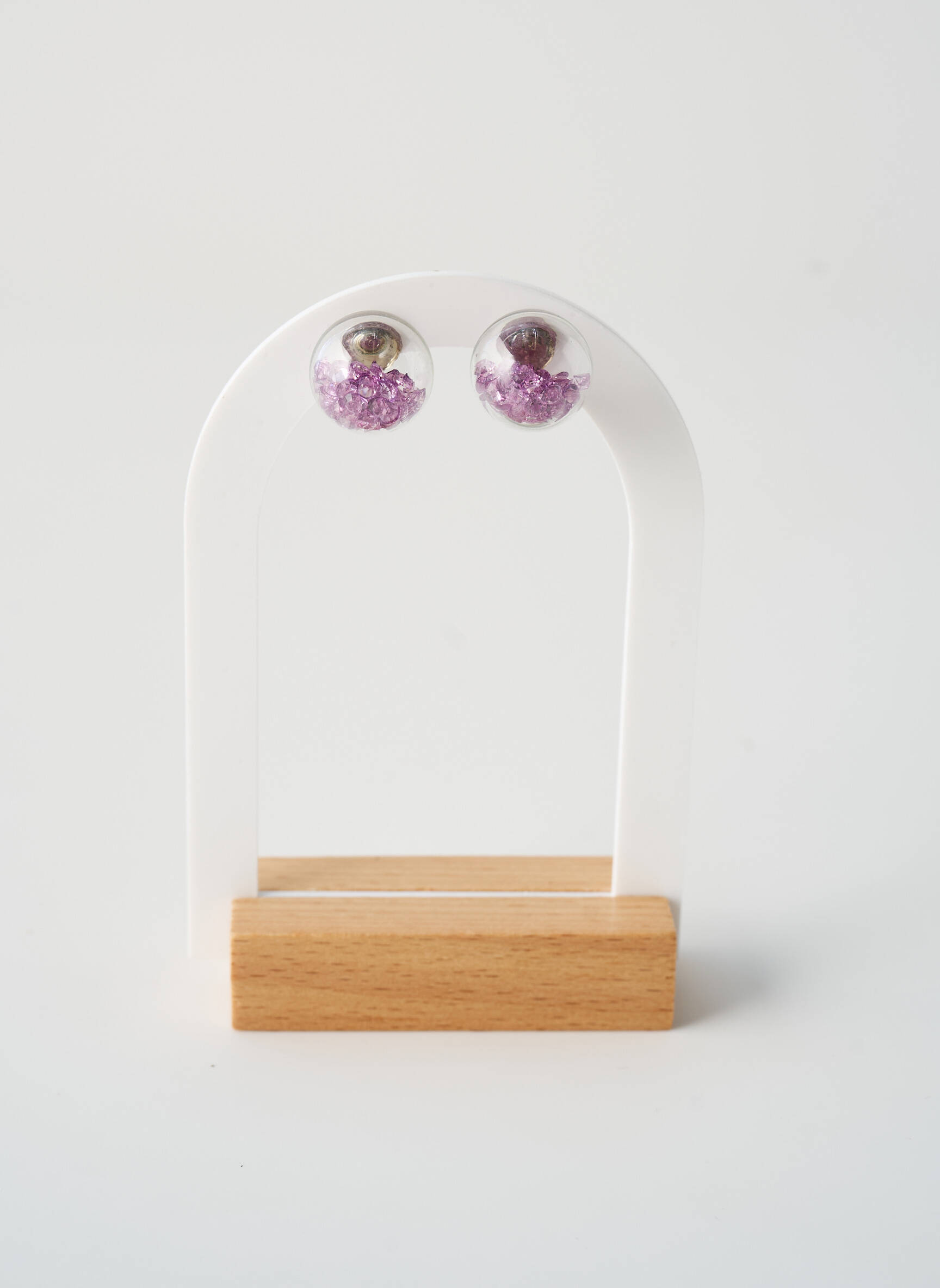 Auskarai violetinis TATA GISELE moteris