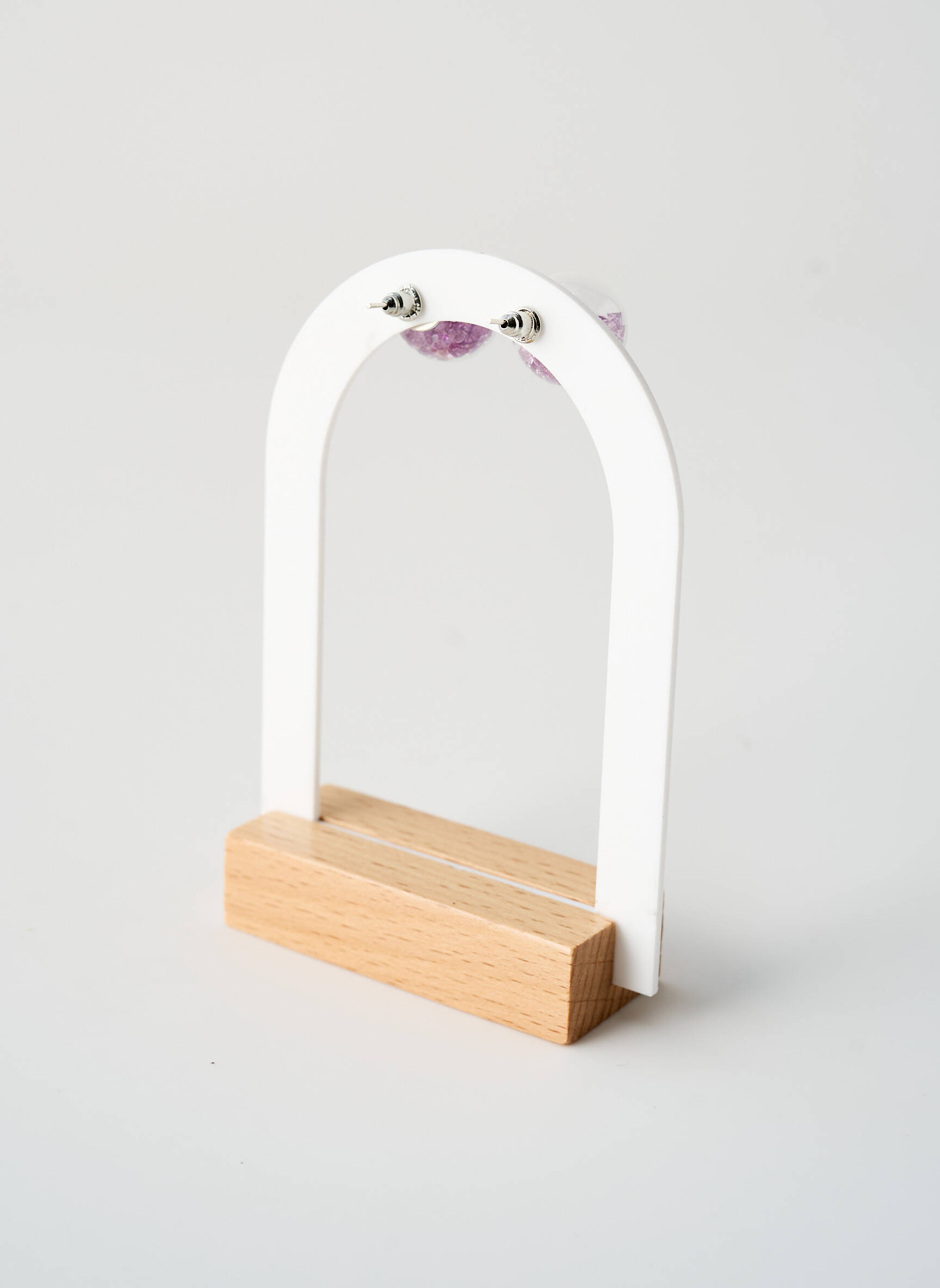 Auskarai violetinis TATA GISELE moteris