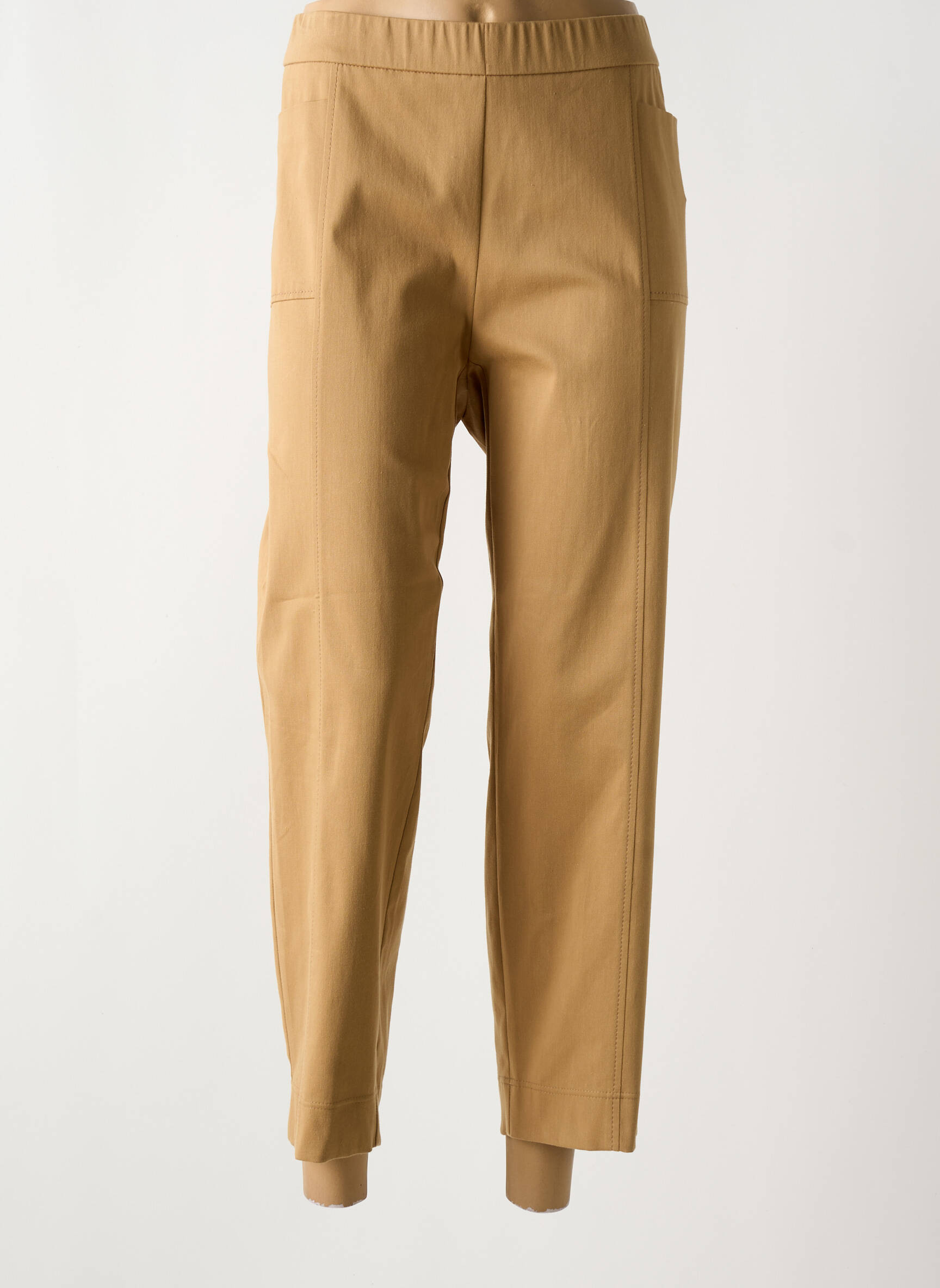 Jegging popelinos audinys, kuris pasižymi lygiu ir tankiu paviršiumi. normala dydis bežinis FRANK WALDER moteris