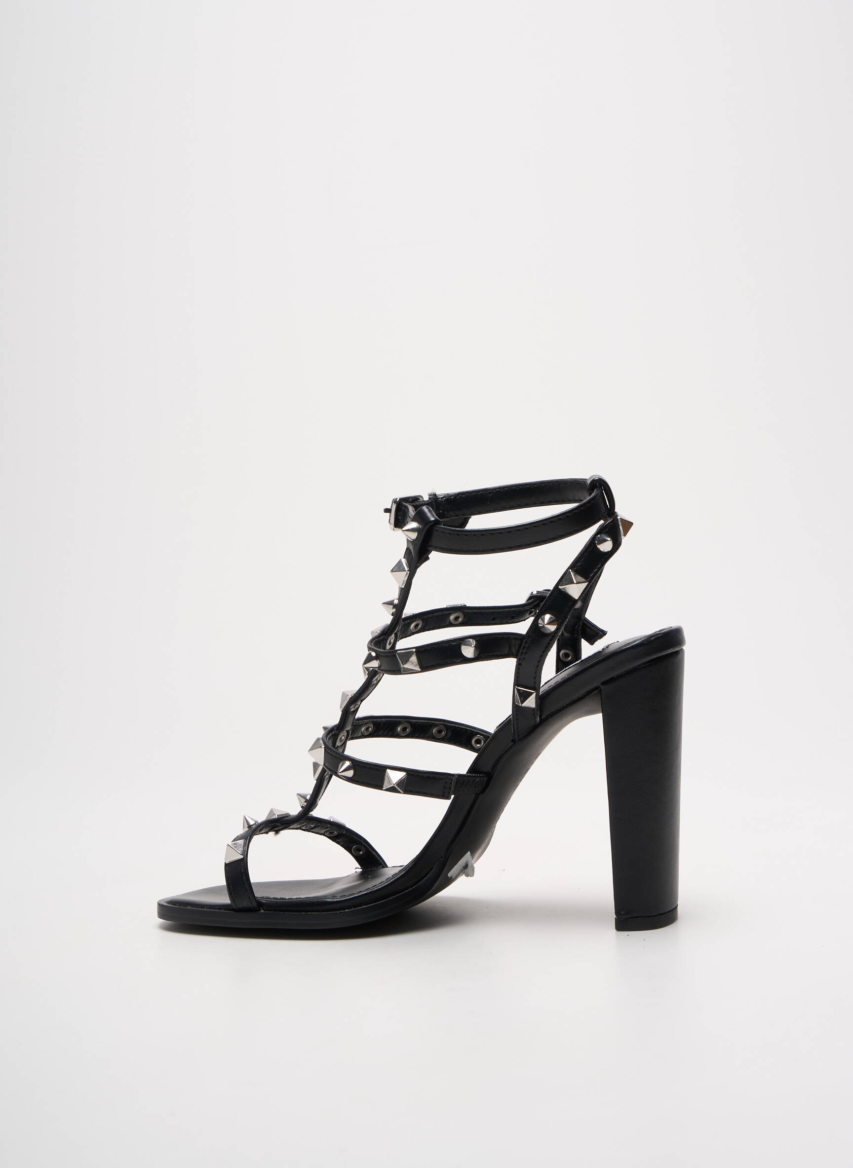 Sandalai/nu pėdos lygus medžiaga 10 cm ir daugiau aukštakulniai juodas STEVE MADDEN moteris