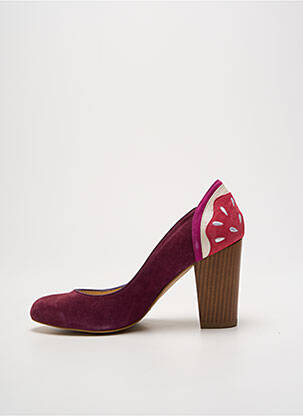 Aukštakulniai nubuko audinys kulnas nuo 7 iki 9 cm violetinis MELLOW YELLOW moteris