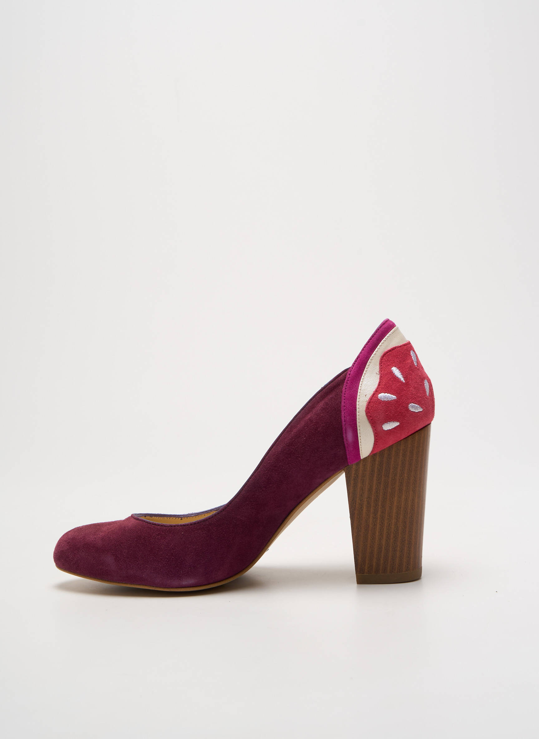Aukštakulniai nubuko audinys kulnas nuo 7 iki 9 cm violetinis MELLOW YELLOW moteris