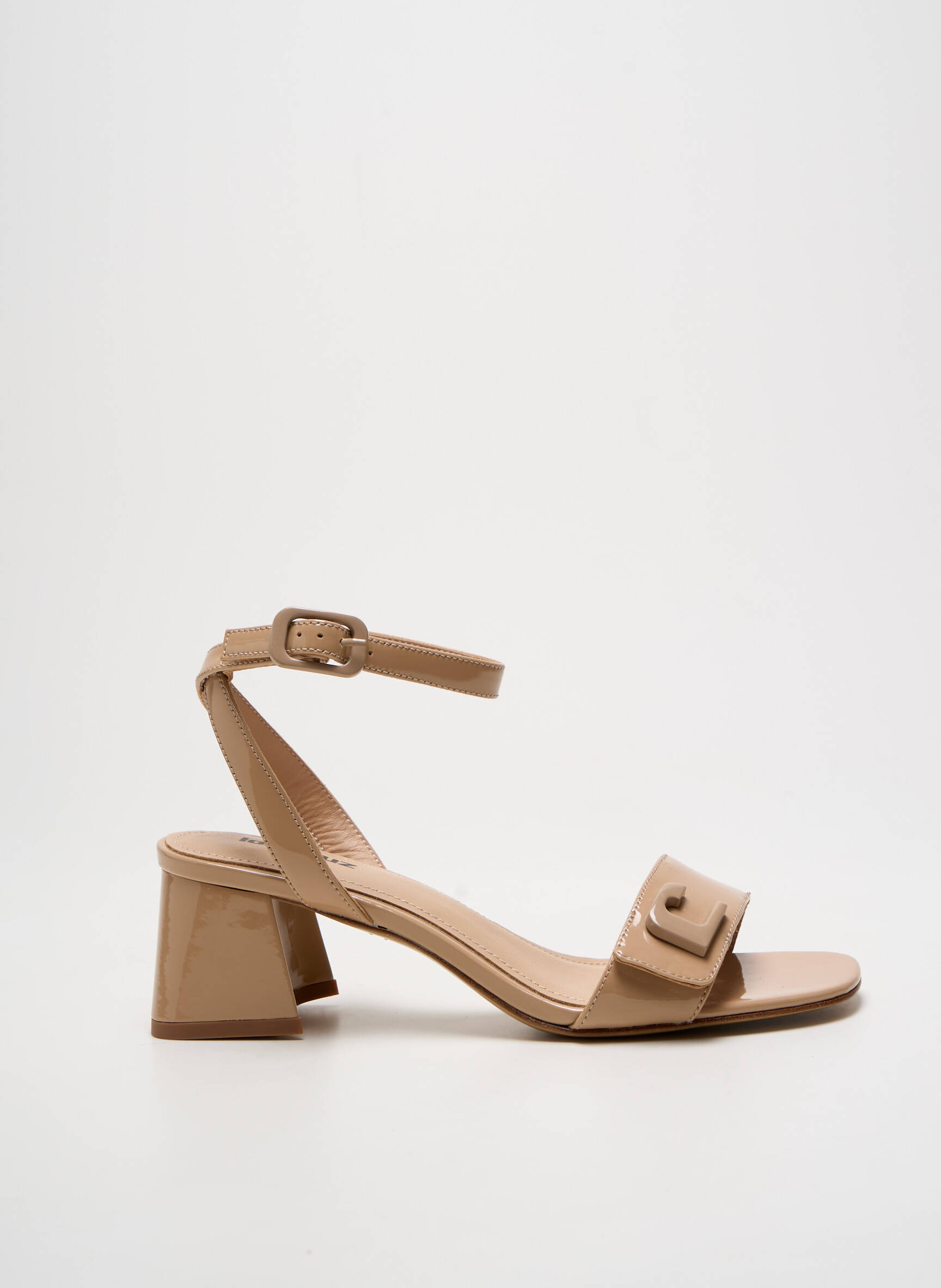 Sandalai/nu pėdos lygus medžiaga kulnas nuo 4 iki 6 cm bežinis LOLA CRUZ moteris