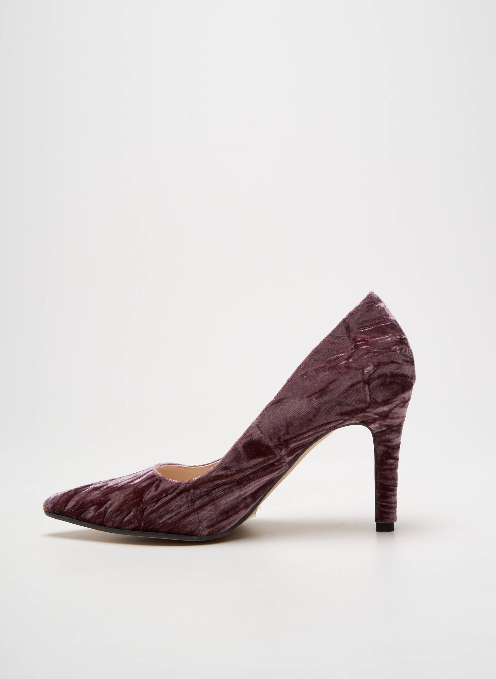 Aukštakulniai satino audinys kulnas nuo 7 iki 9 cm violetinis LODI moteris