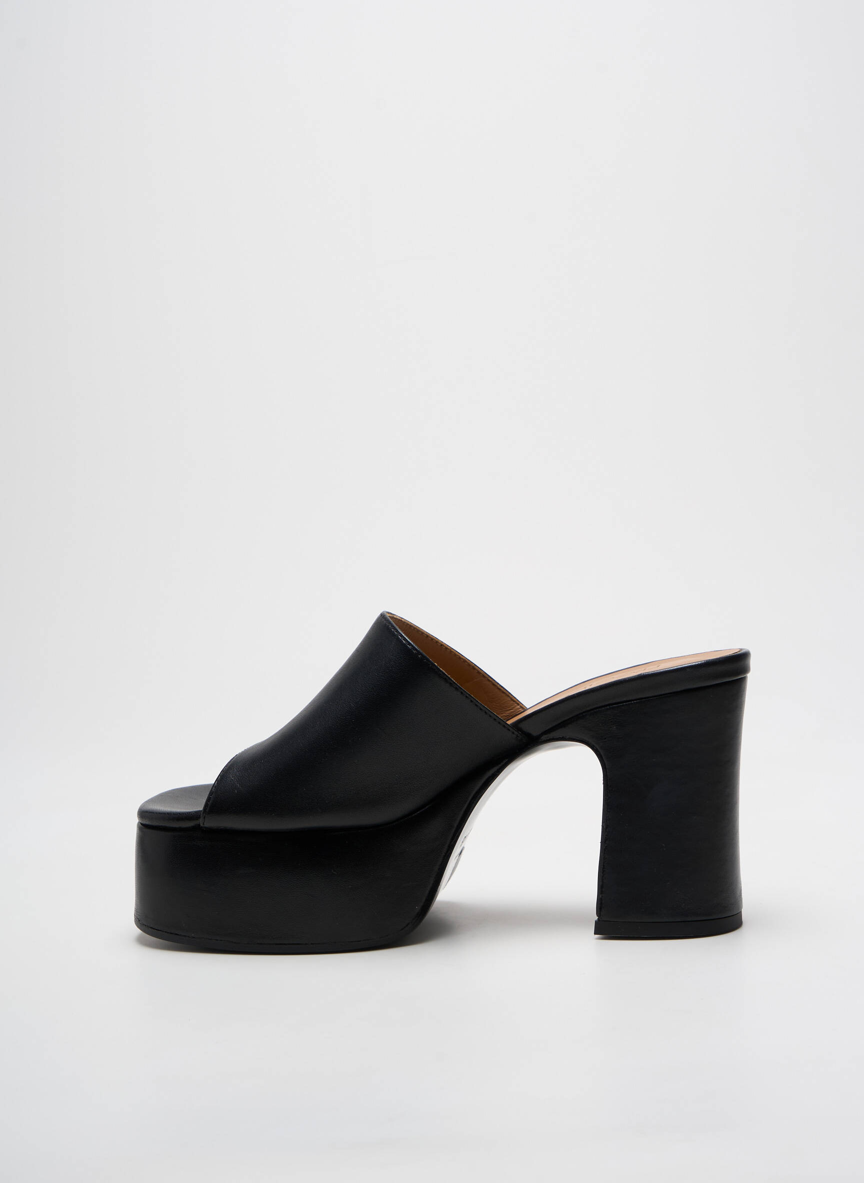 Mule/sabotai satino audinys kulnas nuo 7 iki 9 cm juodas FREE LANCE moteris