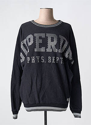 Mikroskopas floqué serigrafija ilgos rankovės juodas SUPERDRY moteris