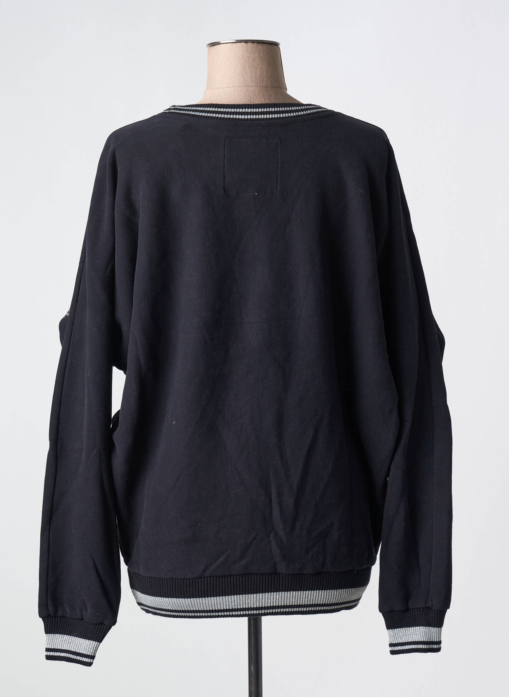 Mikroskopas floqué serigrafija ilgos rankovės juodas SUPERDRY moteris