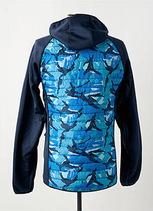 Pūkinė striukė kišenės su gobtuvu mėlyna JACK & JONES vyras