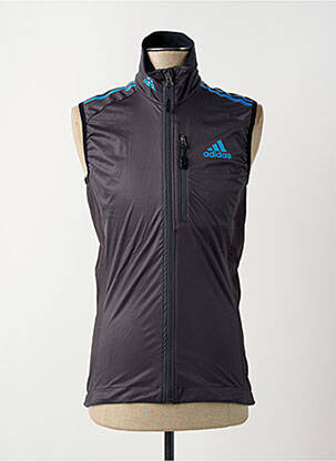 Kasdienis švarkas aukšta apykaklė juodas ADIDAS vyras