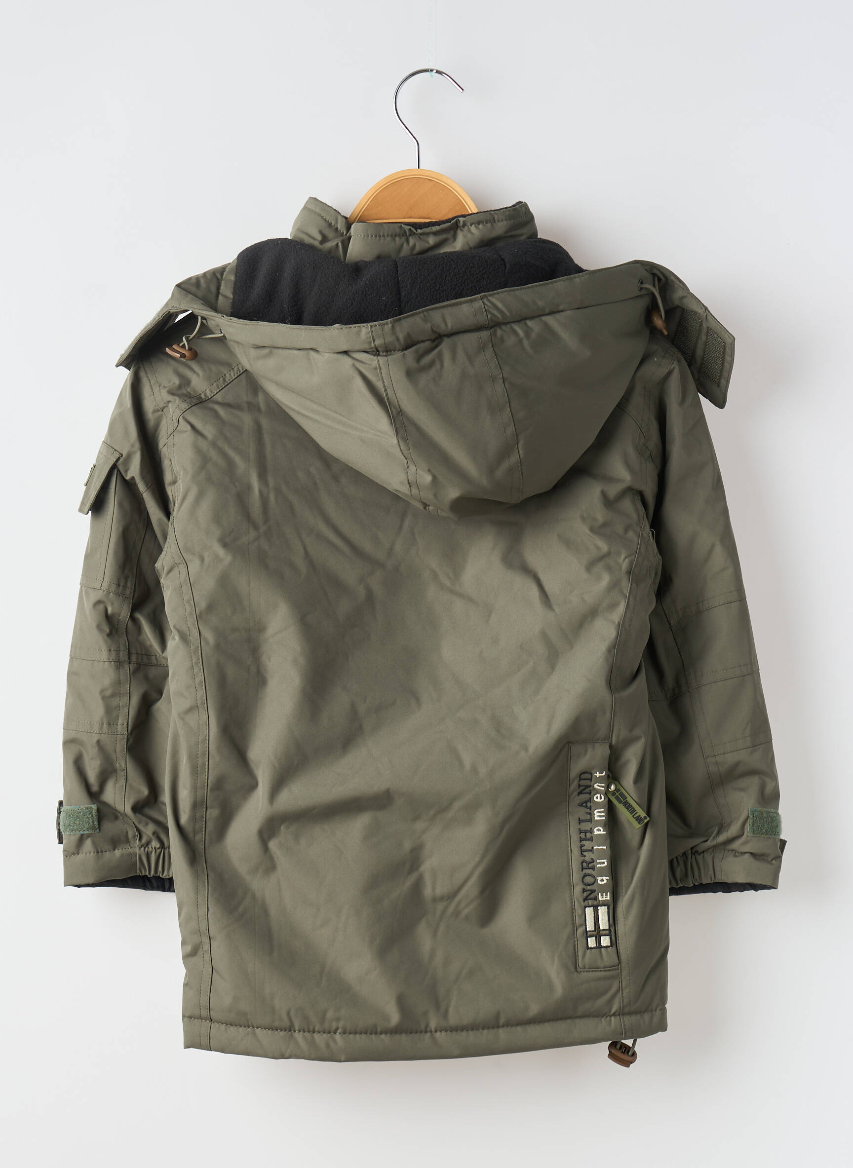 Parka kišenės su gobtuvu žalias NORTHLAND berniukas