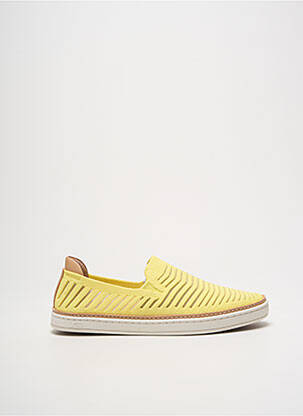 Slip-on batai apvalus mygtukas plokščias kulnas iki 3 cm geltona UGG moteris